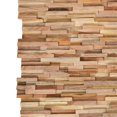 thumbnail image 2 of vidaXL 3D Wall Cladding Panels 10 pcs Solid Teak 10.8 ft, 2 of 3
