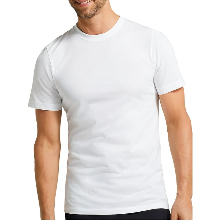 Pure Comfort Cotton Stretch Crew Neck T-Shirt