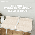 thumbnail image 6 of Jool Baby Soft Changing Pad + Washable Cover, Non-Slip - Fits Standard Changing Tables & Dressers (Wave Pattern, Oatmilk), 6 of 7