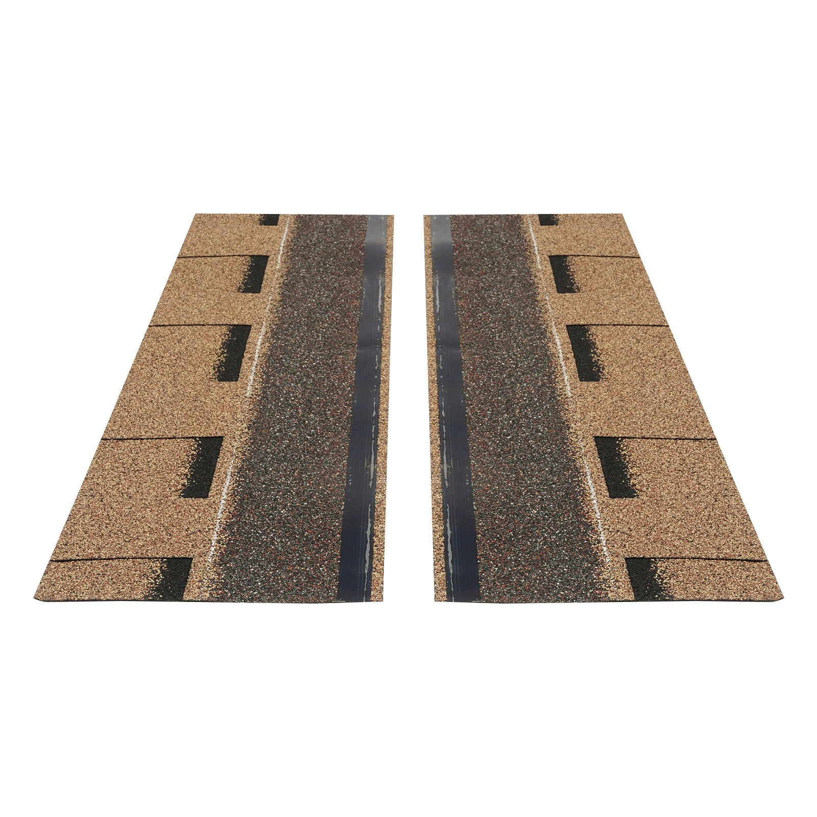 Roofing Shingles, Asphalt Shingles Roof Tiles, 16Pcs Asphalt Roof Shingles (Gold)