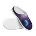 thumbnail image 3 of Goofa Planets Stars And Galaxies1 Print Womens Mens Cotton Lightweight House Slippers , Washable Home Slippers,Indoor Comfy Bedroom Cozy Slippers-35/36, 3 of 7