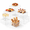 Transparent-10" 9" 8" 7" 6" 5", variant on 10 Buffet Risers Large Food For Table Dessert Display
