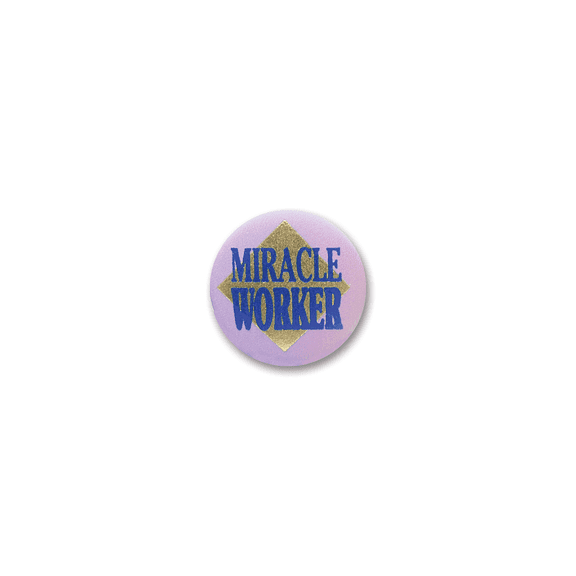 Beistle 2" Miracle Worker Satin Button BN033