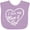 Lavender, variant on Inktastic I Love My Mom and Dad in White Chalk Heart Boys or Girls Baby Bib