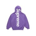 thumbnail image 2 of Supreme Men's Satin Appliqué Hooded Sweatshirt (FW25) Violet, from StockX, 2 of 3