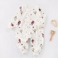 thumbnail image 2 of KPOPLK Baby Boy's Pajama with Bamboo Viscose Jumpsuit Romper Button Down Toddler Boy Sleeper Sleepwear Size 6-12, 2 of 5
