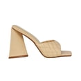 thumbnail image 1 of XY London Womens Maylin Quilted Sculptured Heel High Heels, 1 of 5