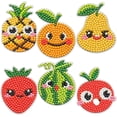 thumbnail image 1 of Kids Diamond Painting Set, 5D DIY Diamond Painting Stickers, Suitable for Boys and Girls, Ages 4-8, 6-12 Years Old Girls Gift(P-Fruit Head 6 Pieces), 1 of 4
