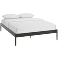 thumbnail image 3 of Modway Elsie Modern Sturdy Powder Coated Steel King Bed Frame in Brown, 3 of 6