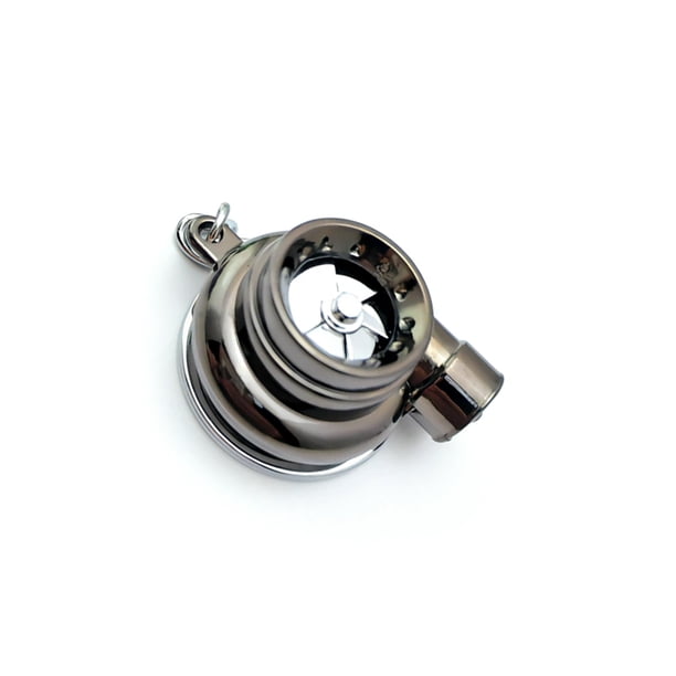Vogacara LLavero de turbina, llavero único, mochila, colgante de bolso, llaveros DIY, decoración colgante, accesorio de decoración de moda, adorno de Juguetes Negro Vogacara FN007050-09
