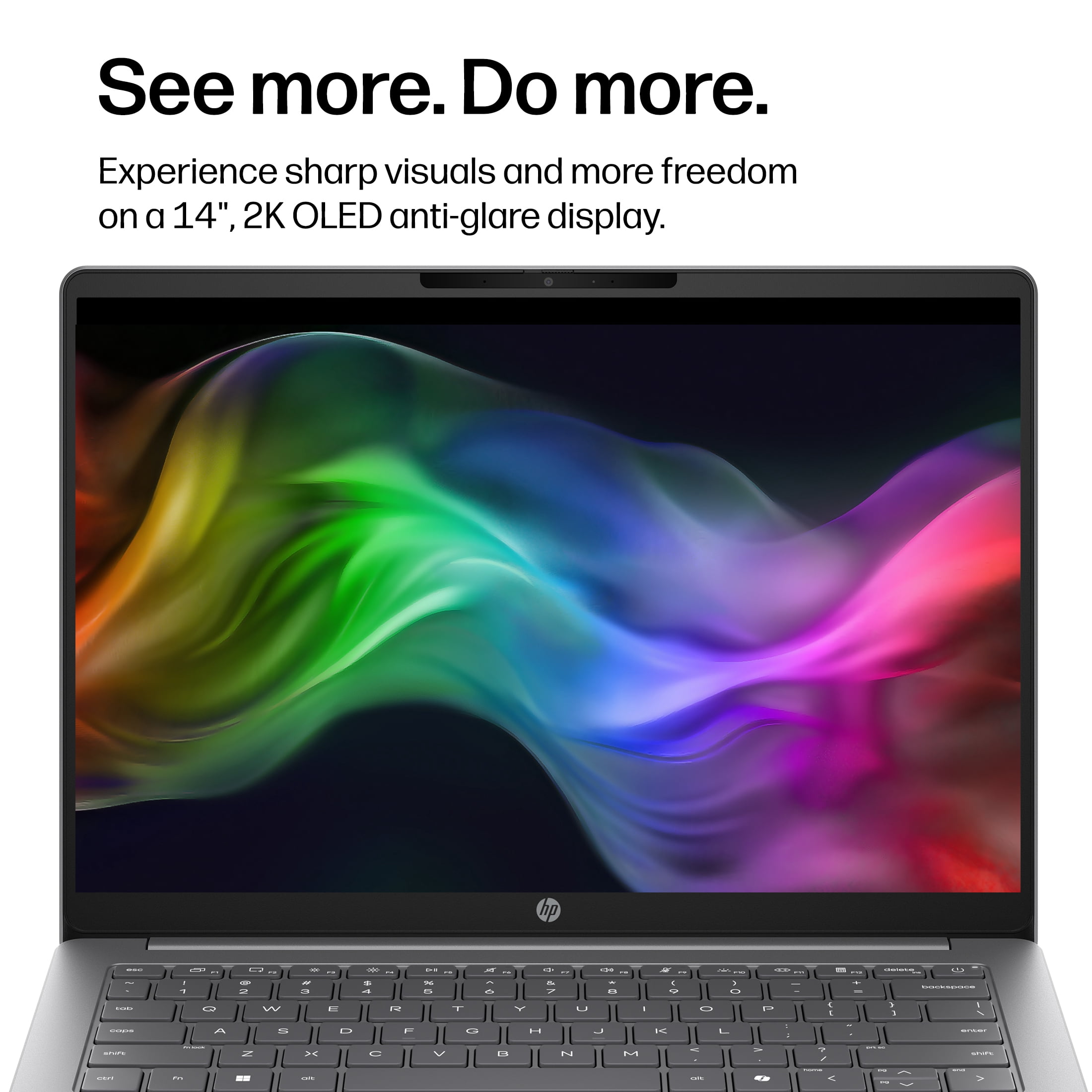 HP OmniBook 3 14 inch Next Gen AI PC 2K OLED Display Windows Snapdragon X 16GB 512GB SSD - Nouvelle Silver