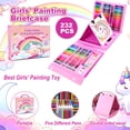 thumbnail image 3 of Faburo 230-Piece Kids Art Set with Double-Sided Trifold Easel, Coloring Drawing Supplies Gift for Kids Boys Girls, 3 of 7