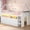 White, variant on Twin Size Low Loft Bed with 8 Storage Drawers and Bookcase, House Shaped Bunk Bed with LED Lights,Metal Loft Bed with Ladder,13.4" Safety Guardrail,White