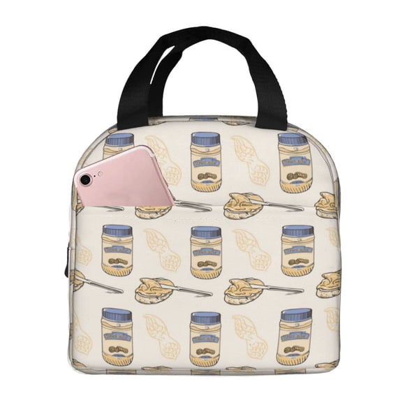 Easygdp Peanuts Bolsa Térmica Premium - Tela Oxford Impermeable, Gran Capacidad, Bolsillo Frontal, Unisex para Trabajo, Escuela, Actividades al Aire Libre y Picnics