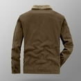 thumbnail image 4 of Daznico Mens Winter Jacket - Men's Winter Velvet Jacket with Loose and Casual Corduroy Thick and Warm Collared Jacket -Winter Coats for Men,Color:Khaki,Size:XL, 4 of 7