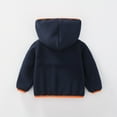 thumbnail image 6 of FAIOROI Toddler Orange Fleece Jacket - 3T, Hooded Full Zip, Machine Washable, Durable for Spring & Fall, Soft Lightweight, 6 of 9