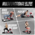 thumbnail image 7 of Yes4All Hip Thrust Leg Exercise Machines with Bench, Resistance Bands, Black/Red, 7 of 7