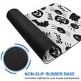 thumbnail image 6 of Long Mouse Pads for Desk,Halloween Black Ghosts Bats and Pumpkins Desk Mats on Top Of Desks, Desk Mouse Pad Extra Large with 3mm Non-Slip Base and Stitched Edge for Gaming,Office,Work,Home 31.5"x15.7", 6 of 6