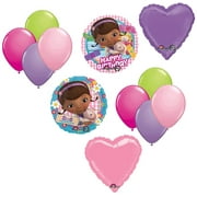 DOC McStuffins Mc Stuffins (12) Happy Birthday Party Mylar & Latex Balloons Set