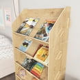 thumbnail image 3 of Aros Fesa Natural Oak Finish Bookcase Bookcshef Magazine Rack, 3 of 7