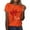 #109-Orange, variant on Craaazy Womens Valentines T-shirts Casual Crew Neck Short Sleeve Loose Tops Gifts