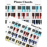 QMG Piano Chord & Scale Chart - Waterproof Polypropylene, Size: 24”x 30”