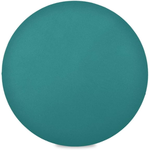 Teal Green Solid Color, Elastic Fitted Edged Round Tablecloth Fade resistant Anti-Shrink Table Cloth Washable Table Cover for Indoor or Outdoor and anywhere you wanna use it 48"X 48"