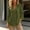Army Green, variant on Womens V-Neck Tunic Top 3/4 Sleeve Casual Cotton Blend Button Front Blue,Size 2XL