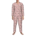 thumbnail image 3 of Goofa French Bulldog 1 for 2-piece Loungewear Set Men’s Sleepwear Set Soft PJs Cozy loungewear Comfy Sleep Set Winter Pajamas-Small, 3 of 7
