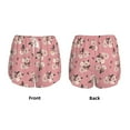 thumbnail image 5 of Qekee Rose Flowers for 2 in 1 Flowy Running Shorts for Women High Waisted Gym Tennis Shorts Double Layer Shorts with Pocket, 5 of 9