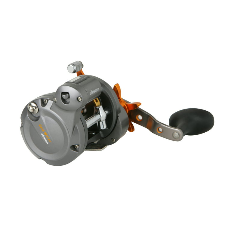 Okuma Cold Water Star Drag Line Counter 5.1:1 Fishing Reel, Left Hand,  CW-203DLX 