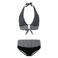 Tankini Bathing Suits For Women New Polka Dot Square Button Bikini