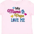 thumbnail image 4 of Inktastic My Mama and Papa Love Me with Hearts Boys or Girls Toddler T-Shirt, 4 of 5