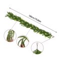 thumbnail image 3 of 70.86Inch Pre-Lit Christmas Garland with LED Lights, Realistic Pine Greenery Artificial Garland,Battery Operated Lighted Garland for Stairs Mantle Table Front Door Holiday Winter Decorations, 3 of 8