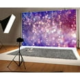 thumbnail image 2 of 5 x 3 ft Purple Bokeh Light Spots Backdrop Dream Light Colorful Glitter Dots Halos Photography Backdrop Girl Birthday Party Baby Shower Decoration Webcast Shoot Photo Background (Not Glitter), 2 of 5