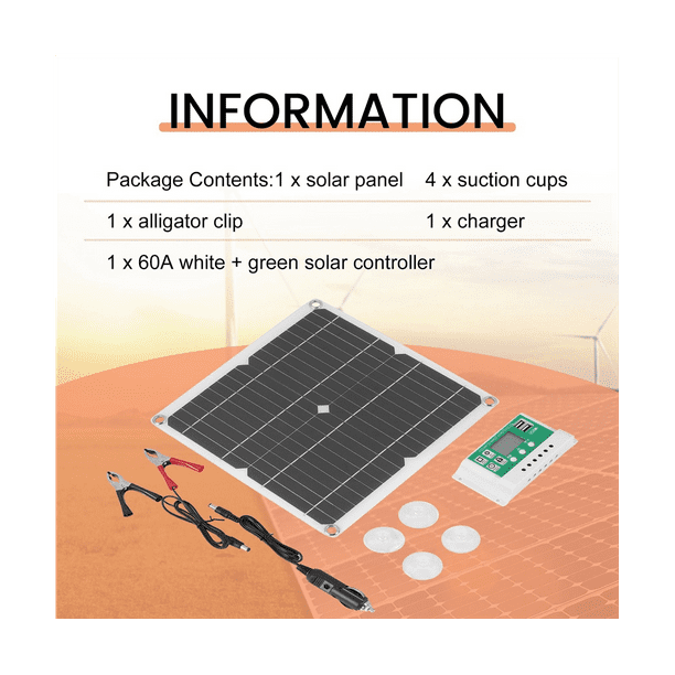 Niceminiwall Kit De Panneau Solaire Flexible 50 W 12 V Pour