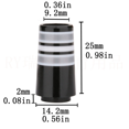 thumbnail image 3 of 15Pcs Golf Ferrules for 0.355 Tip Irons Shaft Sleeve Adapter Ferrule Golf Iron Club Ferrules Replacement,Grey, 3 of 5