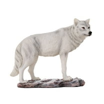 Ebros Majestic Lone White Wolf Collectible Figurine Statue Home Decor Gift
