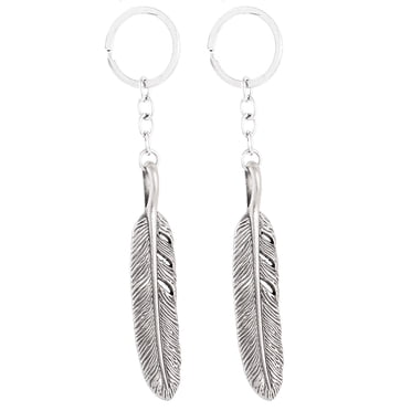 Unique Bargains 6 Pcs Key ID Label Tags Split Ring Keyring Keychain ...