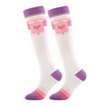 thumbnail image 1 of Nvzi 3 Pairs Compression Socks for Women & Men Circulation-Graduated Supports Socks for Running, Athletic Sports，S/M,Love on white background, 1 of 2