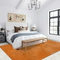 thumbnail image 2 of Retro Burnt Orange Rug 3x4ft Small Area Rugs Abstract Orange Brown Rugs Ultra Soft Washable Carpet with Non Slip Backing for Living Room Bedroom Gameroom Study Office Home Decor Mat, 2 of 7