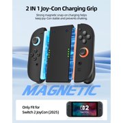 Switch 2 Joy Con Charging Controller - Fast USB-C charging, LED indicator light, ergonomic comfortable controller, suitable for Switch 2, durable gaming accessories