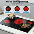 thumbnail image 5 of 36" Electric Cooktop, 5 Burners 9000W, Glass Ceramic Stove Top with Touch Control & Child Lock, 5 of 9