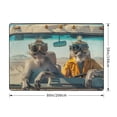 thumbnail image 2 of Area Rugs For Living Room Decor - Desert Monkeys Drive Soft Anti Slip Throw Washable Rugs 5x7 For Bedroom, Indoor Carpet For Bedroom Living Room 80x58In, 2 of 7