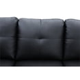 thumbnail image 6 of Lifestyle Furniture 3 Piece Genuine Leather Living Room Set,Living Room Furniture Modern Style Couch with Red&Black, 6 of 9