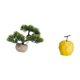 thumbnail image 5 of Árbol Bonsái Artificial, Escultura De Fruta De Porcelana, Colección De Bonsáis De Vegetación, Adorno De Fruta Y Planta Artificial, Centros De Mesa Coleccionables, Decoración Geométrica, 5 of 8