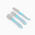 thumbnail image 2 of Cubiertos de Acero Twistshake Azul Pastel 78210, 2 of 2