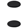 thumbnail image 4 of Shengyu 1/2/3 Polyester Seat Cushion Replacement Round Solid Color Breathable Soft Home Office Automotive Sofa Bay Window Mat Pad Black 2PCS, 4 of 6