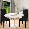 thumbnail image 2 of Juego de fundas para sillas de comedor, fáciles de llevar, impermeables, negras, tamaño grande, 2 of 7