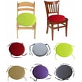 thumbnail image 3 of Generic Coussin de Sol Rond Extérieur/intérieur, Coussins de Chaise Ronds 15 Pouces avec Attaches, Coussin de Siège Rond pour Hamac Chaise Balançoire Coussin de Méditation (B), 3 of 7